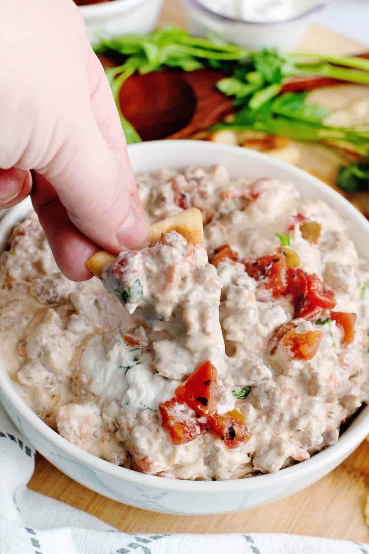 3 Ingredient Dip with optional toppings