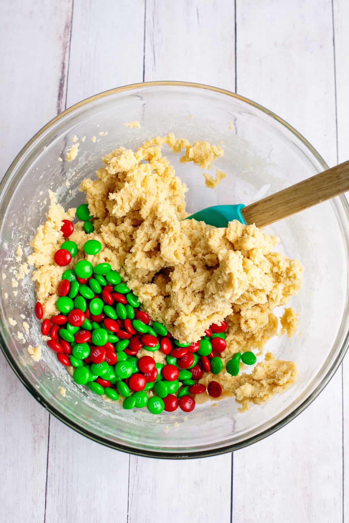 Fold candies into the batter