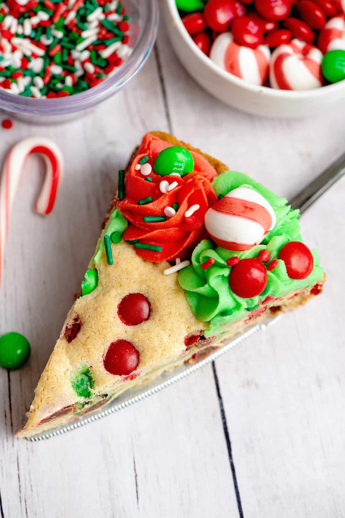 Christmas Sugar Cookie Cake wedge