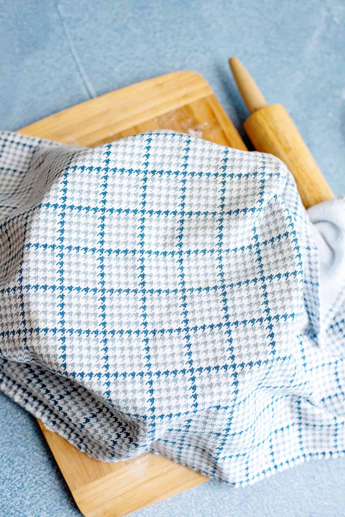 Cover with a clean dish towel