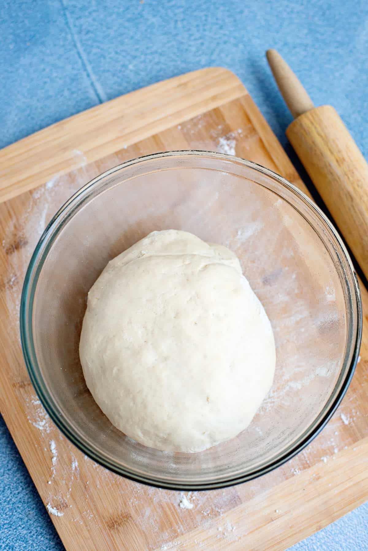 Dough doubled in size