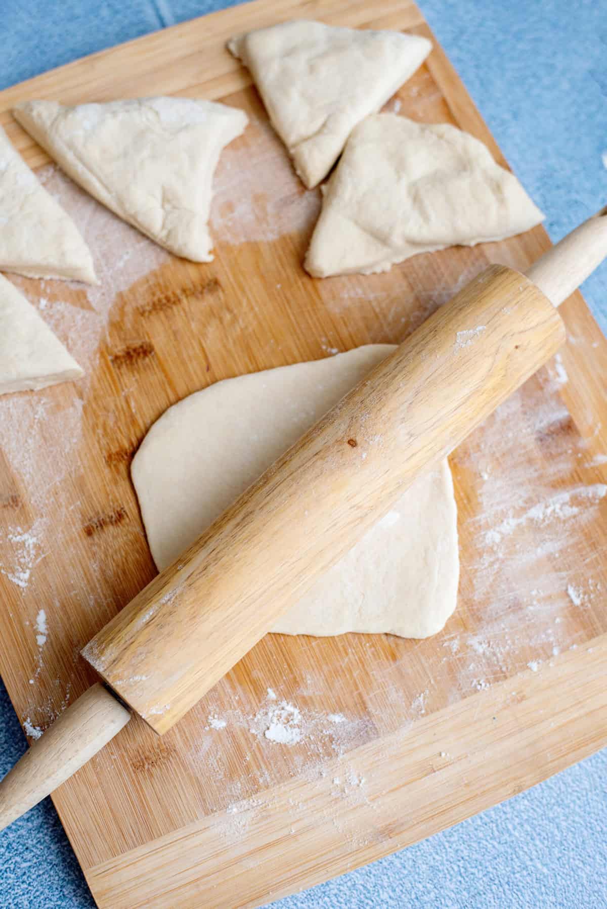 roll dough into elephant ears