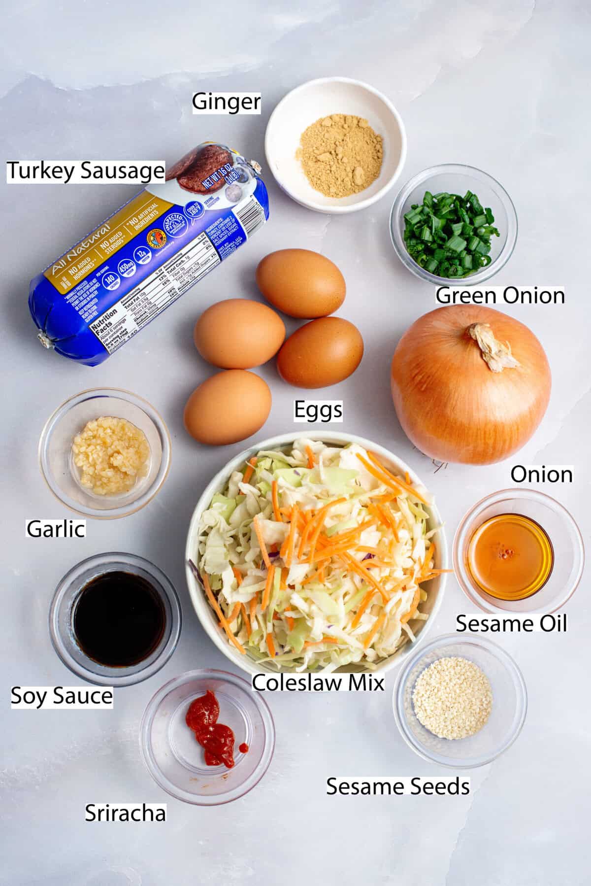 Eggroll in a bowl ingredients