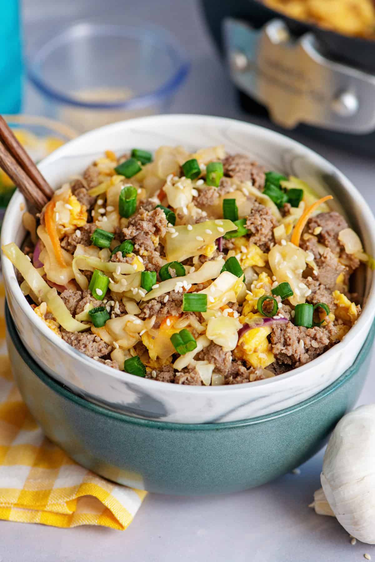 Eggroll in a bowl