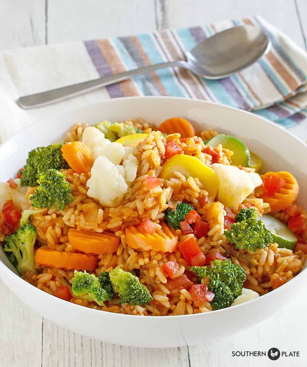 Quick and Easy Vegetable Jambalaya for Mardi Gras