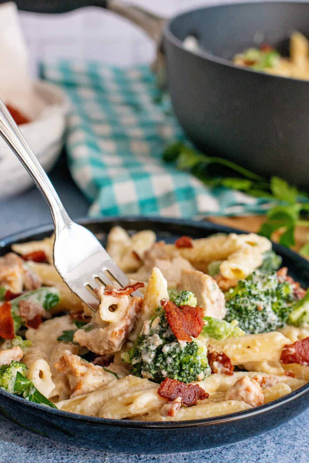 Chicken Bacon Ranch Penne Pasta